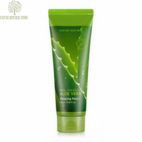 Mặt nạ ngủ Nature Republic Real Squeeze Aloe Vera Sleeping Pack 160ml