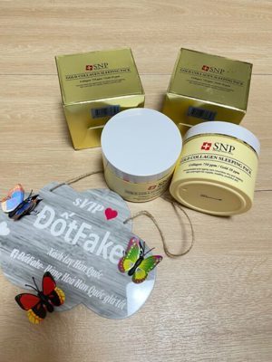 Mặt nạ ngủ SNP vàng Gold Collagen Sleeping Pack