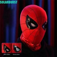 Mặt nạ người nhện SOLARBURST, Mắt có thể điều khiển cằm di chuyển Mũ đội đầu người nhện, Trang phục hóa trang sang trọng Không cách nào tại nhà Mặt nạ Cosplay người nhện đàn hồi Trang trí Cosplay