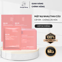Mặt Nạ Nhau Thai Cừu Nhật Bản Hộp 50 Miếng Mask Giấy Tế Bào Gốc Dưỡng Trắng Da Cấp Ẩm Tái Tạo Collagen Phục Hồi Da 40ml