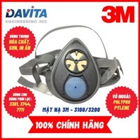 Mặt nạ nửa mặt 3M 3100, 3200 chưa bao gồm phin lọc