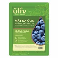 Mặt Nạ Nuôi Dưỡng Trắng Da Dầu Ôliu Và Việt Quất Ôliv Natural Nourish - 20g
