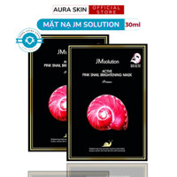 Mặt Nạ Ốc Sên Hồng Dưỡng Trắng JMsolution Active Pink Snail Brightening Mask Prime 30ml x 10 Nạ