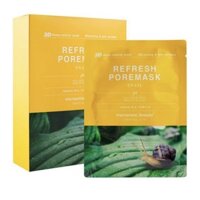MẶT NẠ ỐC SÊN REFRESH PORE MASK SNAIL MERSENNE BEAUTE 10 miếng/hộp