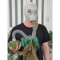 Mặt nạ phòng khói độc Liên Xô có vòi Cao Cấp (phin lọc nhỏ)
