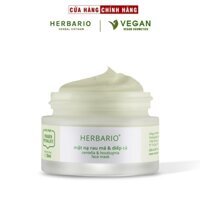 Mặt nạ Rau má & Diếp cá herbario 30ml sạch mụn - VEGAN - Mỹ phẩm thuần chay
