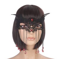 Mặt nạ ren giả trang phục tua rua pha lê gợi cảm cáo giả mặt nạ mắt quyến rũ Halloween  Fcam kết đẹp