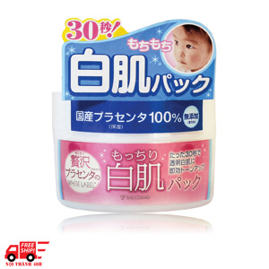 Mặt nạ rửa trôi dưỡng trắng da White Label Premium Placenta Pack 130g