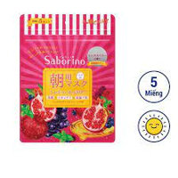 Mặt nạ Saborino buổi sáng dưỡng ẩm cao chiết xuất trái cây túi 5 miếng