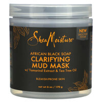 Mặt nạ sáng da SheaMoisture, Clarifying Mud Beauty Mask, African Black Soap