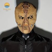 Mặt nạ sát thủ đầu lâu quỷ LARCHLO, Mô phỏng Dễ dàng đeo Mặt nạ đầu lâu sẹo, Không khí sự kiện Vải thoải mái và Đạo cụ chụp ảnh cao su Mặt nạ bộ xương hóa trang