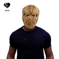 Mặt nạ sát thủ đầu lâu quỷ SJJL, Mô phỏng Dễ dàng đeo Mặt nạ đầu lâu sẹo, Vải tiện lợi và cao su Đạo cụ chụp ảnh thoải mái Mặt nạ xương hóa trang