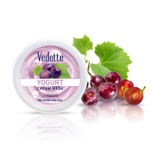 Mặt Nạ Sữa Chua Nho Dạng Hủ Vedette Grape - 145ml