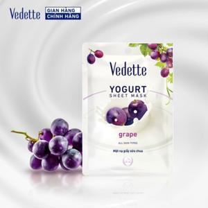 Mặt Nạ Sữa Chua Nho Dạng Hủ Vedette Grape - 145ml