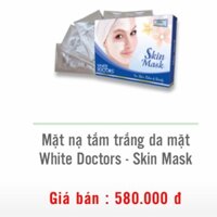 Mặt nạ tắm trắng da mặt white docters skin mask