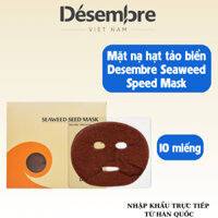 Mặt nạ tảo biển Desembre Seaweed Seed Mask (10 miếng) - làm dịu, Phục hồi,Tăng sinh Collagen