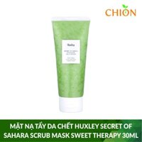 Mặt Nạ Tẩy Da Chết Huxley Secret Of Sahara Scrub Mask Sweet Therapy Và Dưỡng Ẩm 30ml - Hàn Quốc Chính Hãng