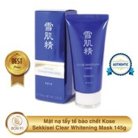 Mặt nạ tẩy tế bào chết Kose Sekkisei Clear Whitening Mask 145g - Labeaute