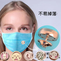 Mặt nạ thép titan không từ tính 12mm màu vàng hồng, khóa aromatherapy, bộ khuếch tán tinh dầu, ghim bướm, khóa, khuy măng sét Melaleuca