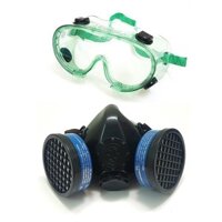 Mặt nạ thuốc trừ sâu Việt Nam kèm kính chống hóa chất