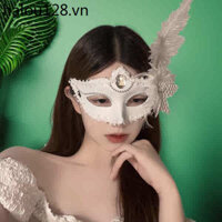 Mặt nạ tiệc hóa trang Mặt nạ lông vũ ren nửa mặt Mặt nạ tiệc nữ Mặt nạ họp thường niên Mũ đội đầu