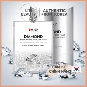 Mặt nạ tinh chất kim cương SNP Diamond Brightening Ampoule Mask 25ml