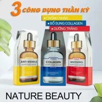 MẶT NẠ TINH CHẤT TẾ BÀO GỐC NATURE BEAUTY PREMIUM AMPOULE MASK( Hộp 10 miếng )