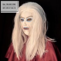 Mặt nạ tóc trắng hoá trang halloween