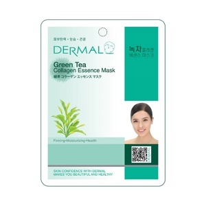 Mặt nạ trà xanh Dermal Green Tea Collagen Essence Mask