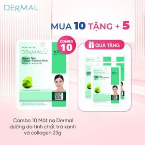 Mặt nạ trà xanh Dermal Green Tea Collagen Essence Mask