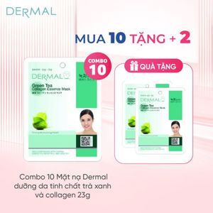 Mặt nạ trà xanh Dermal Green Tea Collagen Essence Mask