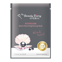 Mặt Nạ Trắng Da Ngọc Trai Đen MY BEAUTY DIARY BLACK PEARL BRIGHTENING MASK 23ml