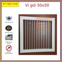 Mặt nạ trang trí VG-500 đa năng bảo hành 12 tháng Vỉ gió chống chuột, Vỉ thông khí ô thoáng cửa 50x50cm chất liệu nhôm