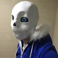 Mặt nạ trùm đầu hóa trang halloween cosplay Sans