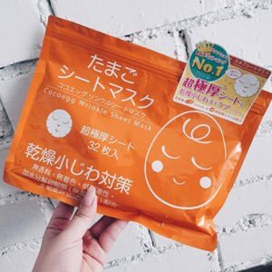 Mặt nạ trứng Cocoegg Wrinkle Sheet Mask dưỡng ẩm chống lão hóa 32 miếng
