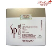 Mặt nạ ủ tóc cao cấp Sp Luxe Oil Keratin Restore Mask chăm sóc tóc hư tổn Wella 400ml [ MK ]