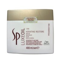 Mặt nạ ủ tóc cao cấp Sp Luxe Oil Keratin Restore Mask chăm sóc tóc hư tổn Wella 400ml(new-2025)