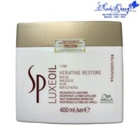 Mặt nạ ủ tóc cao cấp Sp Luxe Oil Keratin Restore Mask chăm sóc tóc hư tổn Wella 400ml - MK