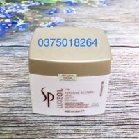 Mặt nạ ủ tóc cao cấp Sp Luxe Oil Keratin Restore Mask chăm sóc tóc hư tổn Wella 400ml