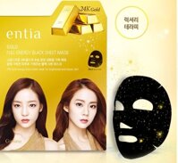 Mặt nạ vàng Entia Gold Full Energy Black Sheet Mask Hàn Quốc