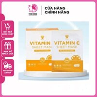 Mặt nạ Vitamin C cấp ẩm giảm mụn Vinamake hộp 10 miếng