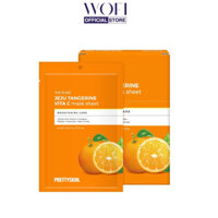 Mặt nạ Vitamin C Pretty Skin The Pure Jeju Tangerine Vita C Mask Sheet (Hộp)