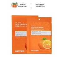 Mặt nạ Vitamin C Pretty Skin The Pure Jeju Tangerine Vita C Mask Sheet (Hộp)