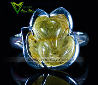 Mặt nhẫn đá Hồ ly tóc vàng