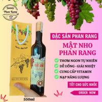 Mật nho Phan Rang thơm ngon tự nhiên, đặc sản Phan Rang Ninh Thuận, chai thuỷ tinh 550ml