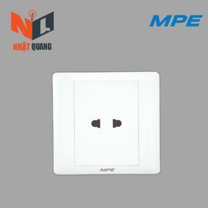 Mặt ổ cắm đơn 2 chấu MPE B2US