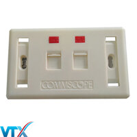 Mặt ổ cắm mạng âm tường COMMSCOPE/AMP 2 port