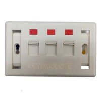Mặt ổ cắm mạng âm tường COMMSCOPE/AMP 3 port