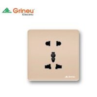 Mặt ổ cắm vuông đa năng 20A – màu Gold - GSAU/WZ