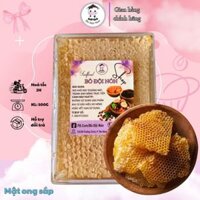 Mật Ong Bánh Tổ Tươi Nguyên Sáp Hộp 500g Bò Đội Nón